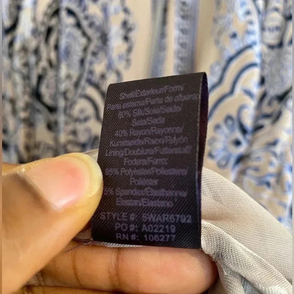 Hale Bob Silk Cut Velvet Caftan Sz XS to S - Picture 8 of 9